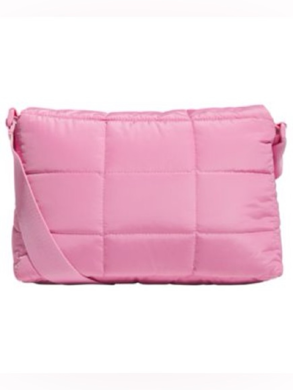 adidas Bubble Quilted Pink Crossbody Bag - Picture 2 of 3